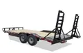 20ft Lowboy Equipment Trailer w/Stop Rail