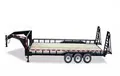 24FT Gooseneck Lowboy Equipment Trailer w/Saftey Chains