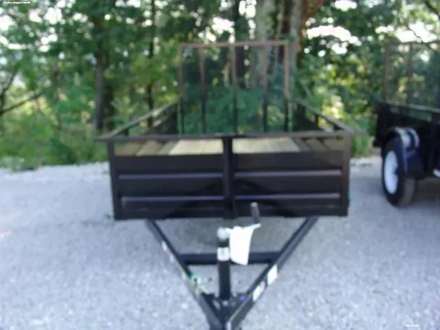 10ft Solid Black  Sides SA Utility Trailer