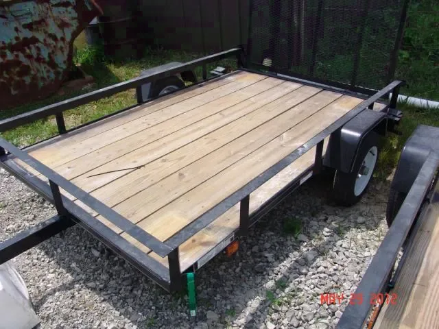 8ft Single Axle Utility Trailer w/Removable Tongue