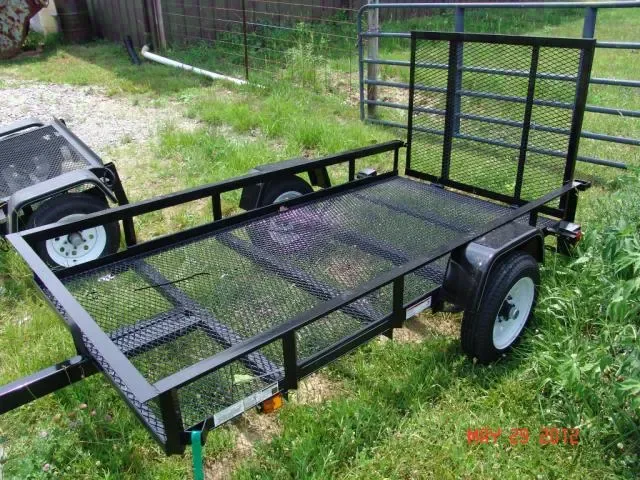 8ft Expanded Metal Single Axle Utility Trailer