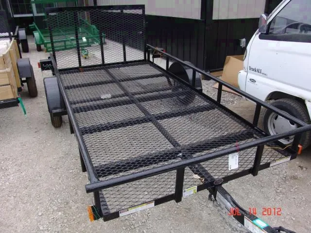 8FT MESH SINGLE AXLE UTILITY TRAILER