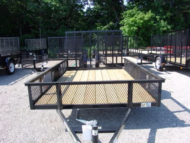BLACK 10FT SINGLE 3500 LB AXLE UTILITY TRAILER