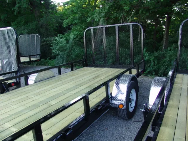 12ft SA Utility Trailer Black w/Aluminum Fenders