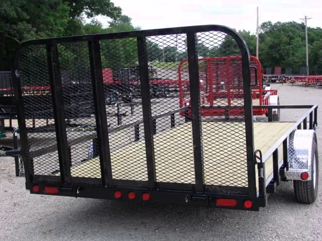 Utility Trailer SA 12ft Black w/Gate