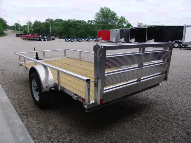 12FT Aluminum Utility Trailer w/Wood Deck