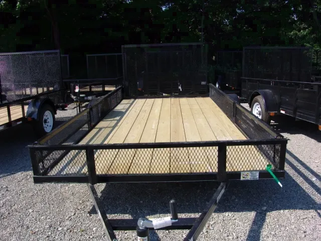 SINGLE 3500LB AXLE BLACK 12FT UTILITY TRAILER