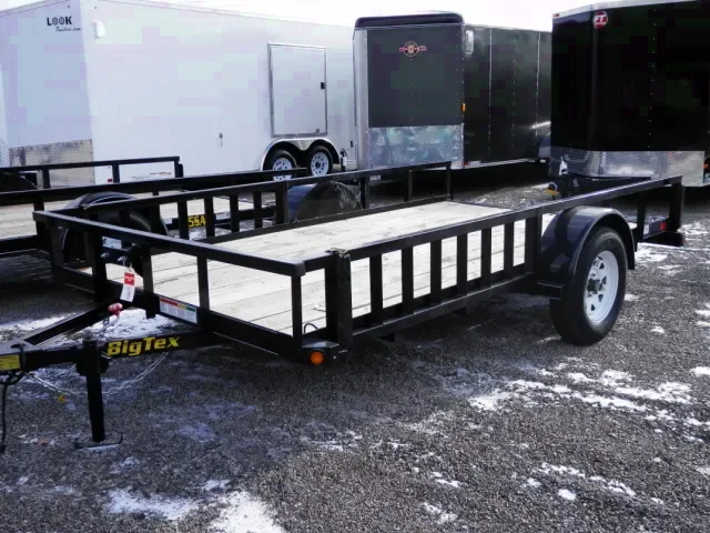 12ft Black Steel Frame Utility Trailer
