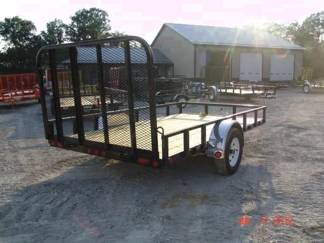 12FT PRESSURE TREATED WOOD DECK UTIITY TRAILER