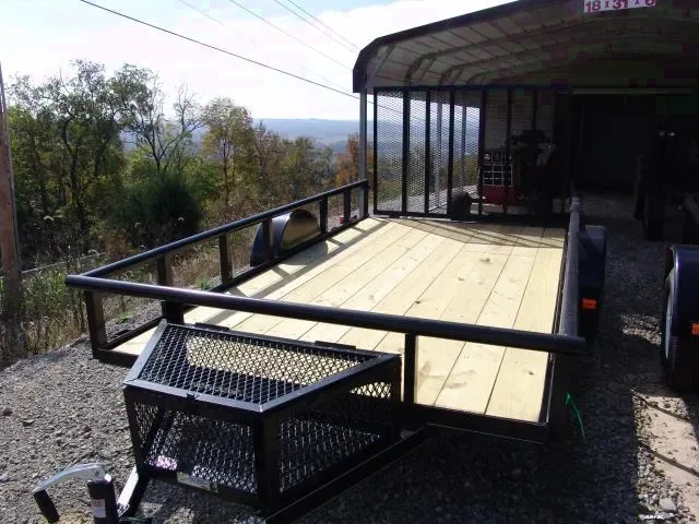 12FT BLACK STEEL FRAME WITH WOOD FLOOR