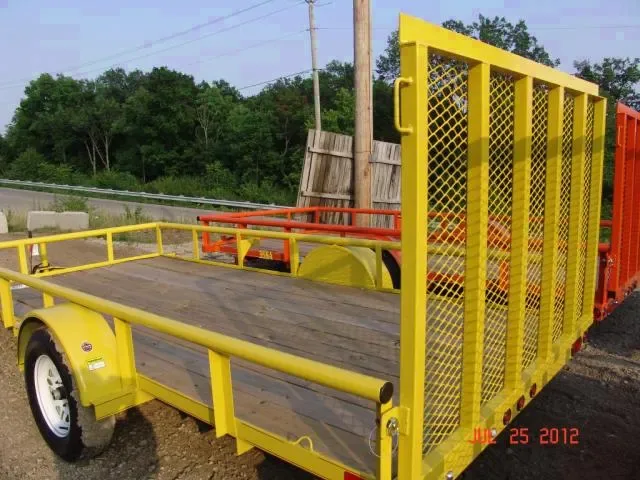 Safety Yellow SA 12ft Utility Trailer