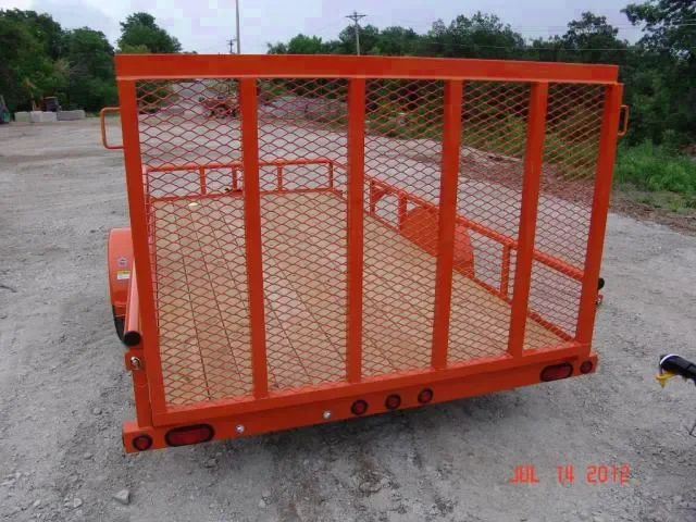 ORANGE 12FT SA UTILITY TRAILER