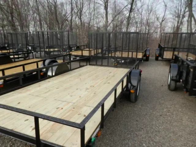 14ft BLACK SINGLE 3500lb AXLE UTILITY TRAILER