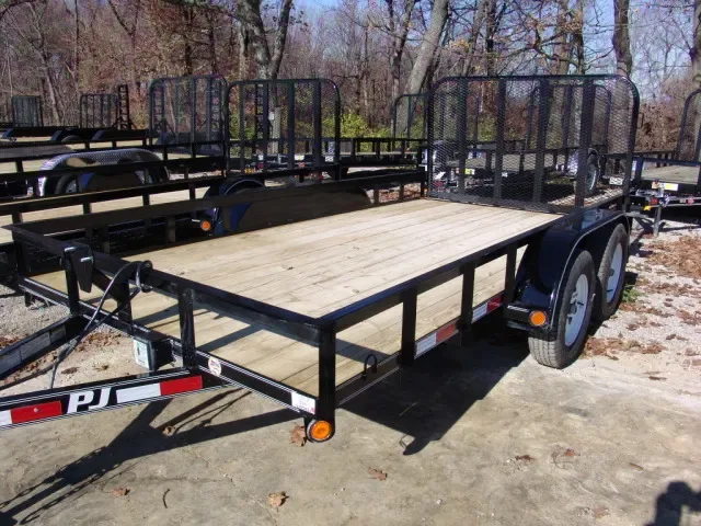 14FT TANDEM 3500LB AXLE UTILITY TRAILER W/GATE