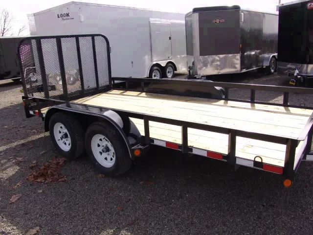 14ft Utility Trailer w/Ramp Gate Treated Deck