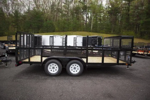 16FT UTILITY/LANDSCAPE TRAILER W/TOOL CAGE