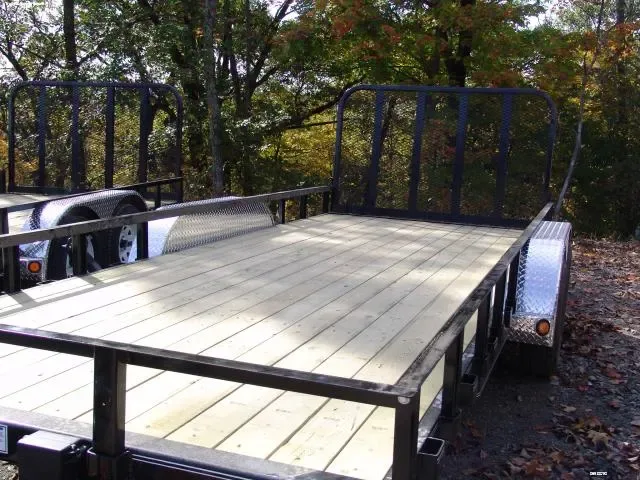 14ft Tandem Axle Utility Trailer w/ Ramp