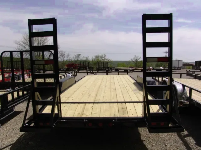 20FT Equipment Trailer w/Stand Up Ramps