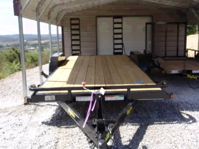 Black Bumper Pull 20ft Equipment Trailer