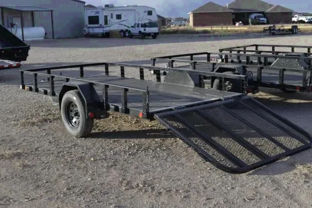 Single Axle 12ft Utility Trailer w/ Rear Gate