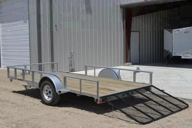 Silver 12ft Pipe Top Utility Trailer