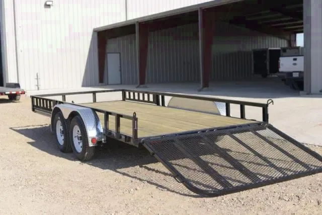 16ft Utility Trailer w/Side ATV Ramps