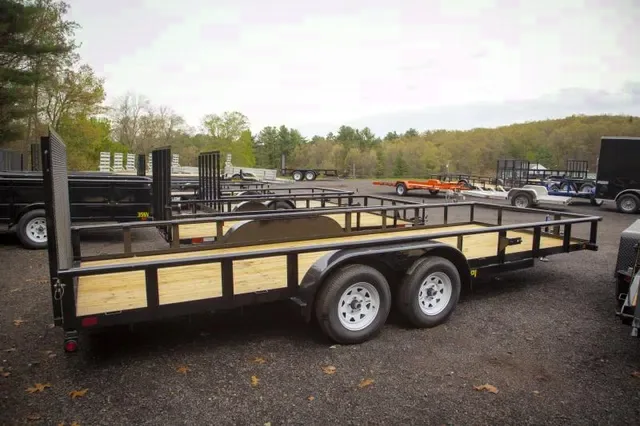 20ft Pipe Utility Trailer w/ 5200lb  Axles and Electric Brakes
