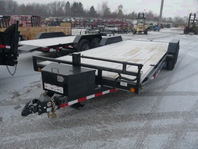 20ft Tandem 7000lb Axle Wood Deck Trailer