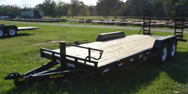 20ft Equipment  Trailer w/Stand Up Ramps