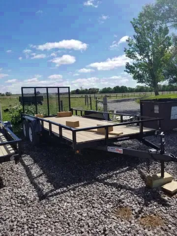 16 ft Steel Frame Utility Trailer w/Treated Lumber Floor