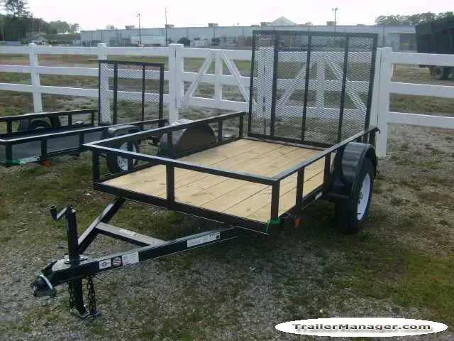 8FT WOOD DECK UTIITY TRAILER