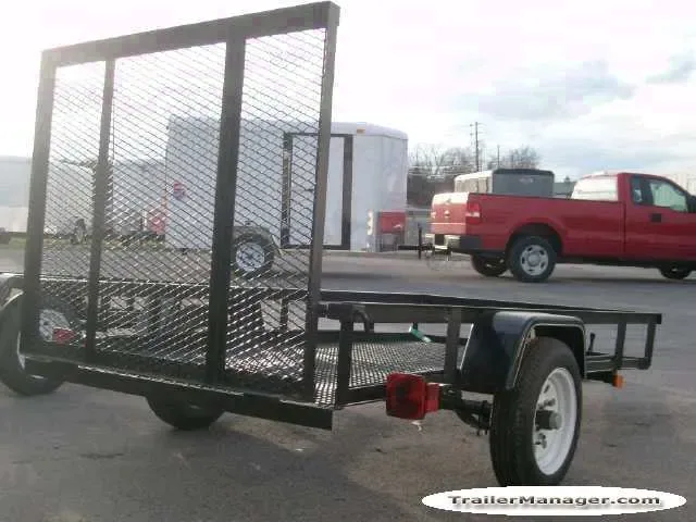 Utility Trailer 8ft Single Axle Black
