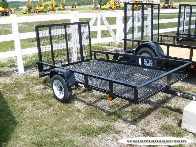 Mesh 8ft Single Axle Utility Trailer