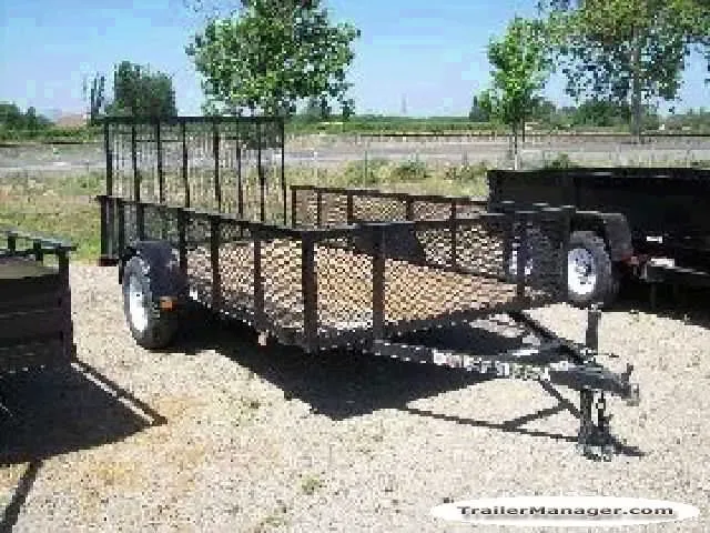 10FT Single Axle Steel Utility Trailer