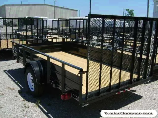 12ft Single Axle Utility Trailer w/Side Panels