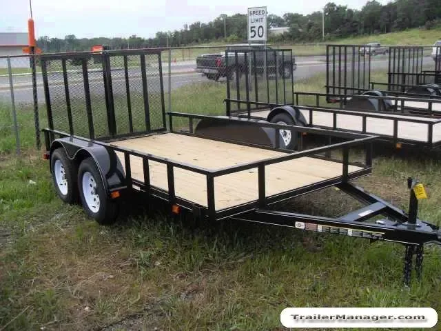 12ft Tandem 3500lb Axle Utility Trailer