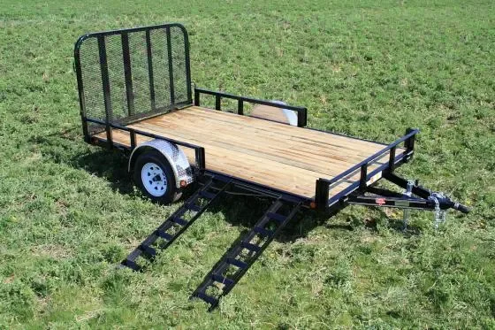 12FT ATV/ UTILITY TRAILER WITH GATE / SIDE RAMPS