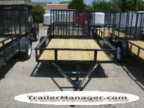10ft Black SA Utility Trailer w/Gate