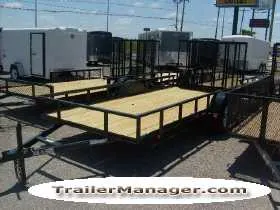 12ft Utility Trailer w/Steel Top Railing
