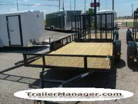 12ft ATV Trailer Side and Rear Load
