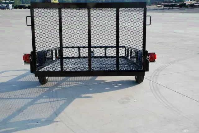 Mesh Single Axle 8ft Utility Trailer