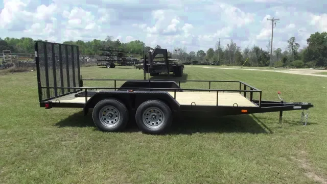 14ft TA Utility Trailer with Rear Ramp