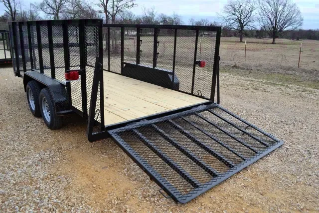 LANDSCAPE TRAILER 16FT W/LOCKABLE TOOL CAGE