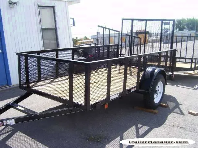 High Expanded Metal Sides Utility Trailer 10ft