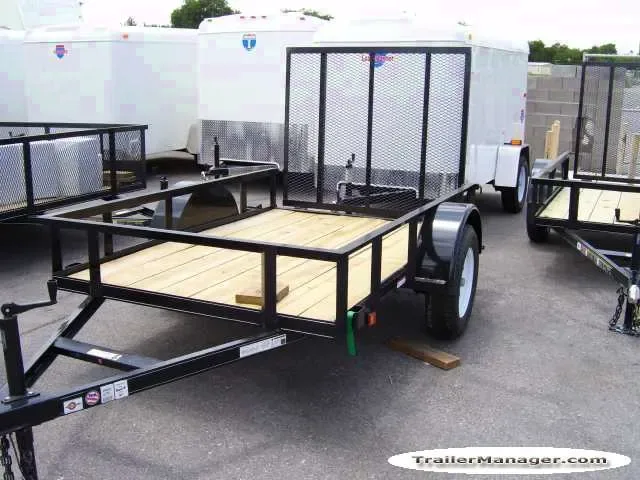 8FT Utility Trailer SA Black Wood Floor