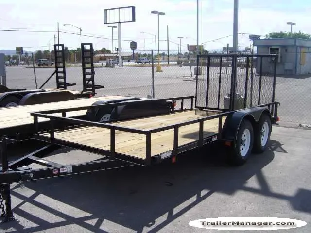 14ft Tandem 3500lb Axle Utility Trailer
