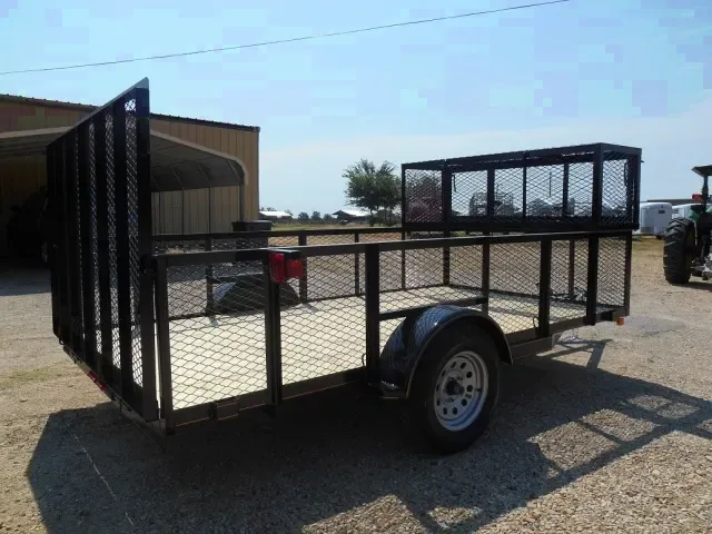 12ft Single 3500lb Axle Steel Landscape trailer