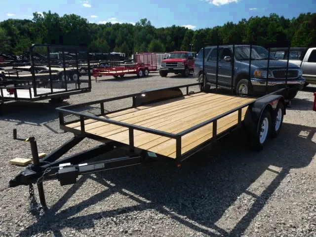 Utility Trailer Tandem Axle 14ft Black