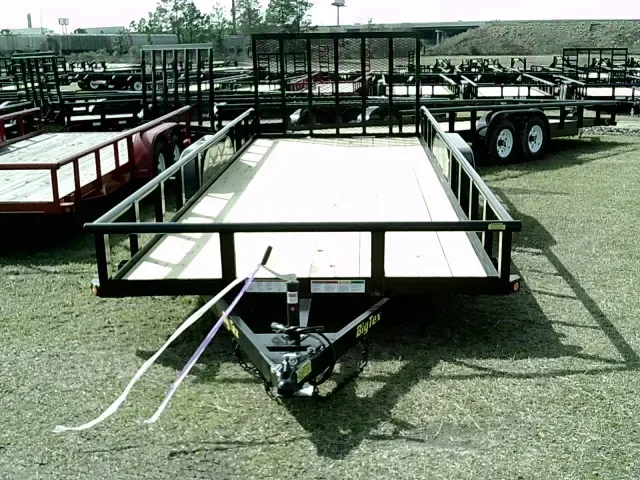 20ft pipe rail utility trailer with ramp