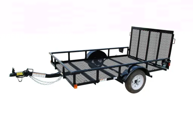 8ft Black Mesh Utility Trailer